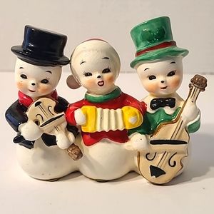 Rare find. Vintage Shafford snowman carolers. Vintage